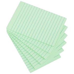 Notas adhesivas forradas de 4 x 6 pulgadas color verde_1