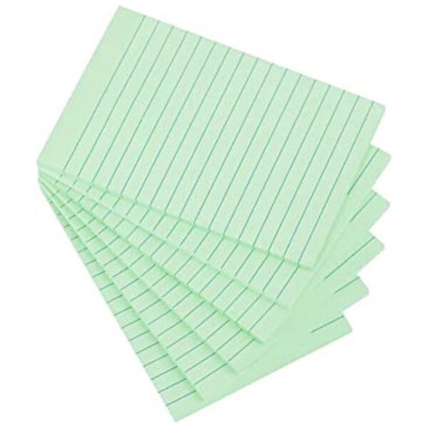 Notas adhesivas forradas de 4 x 6 pulgadas color verde_1