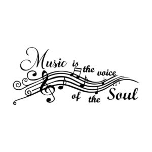 Calcomanías de pared de vinilo Music is The Voice of The_1