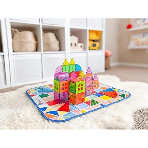 MagnaTiles Contenedor de almacenamiento y tapete de juego_5