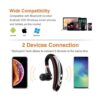 Auriculares Bluetooth inalámbricos v5.0 Business_4