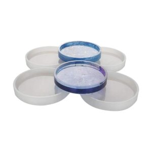 Paquete de 4 moldes de silicona para posavasos redondos