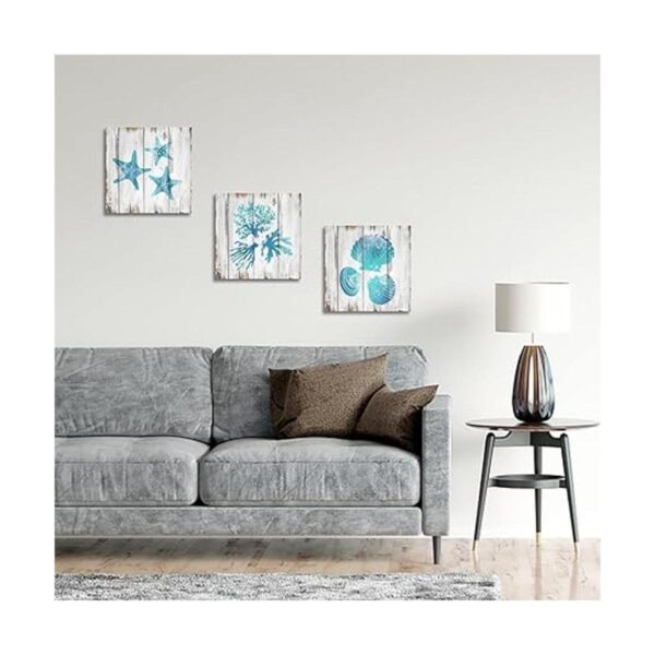 Decoración de pared con diseño de concha marina de_2