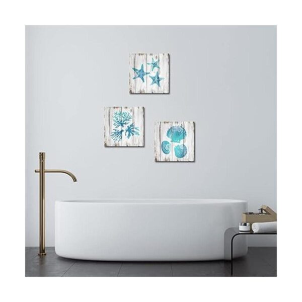 Decoración de pared con diseño de concha marina de_4
