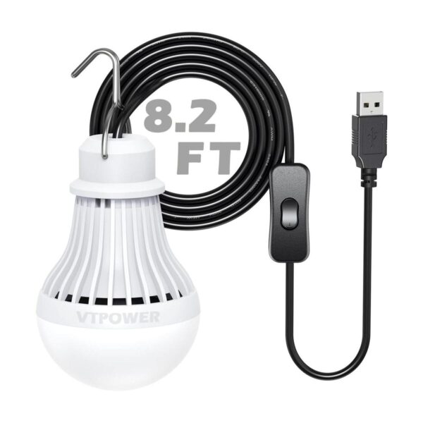Bombilla LED USB para acampar al aire libre con_1
