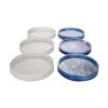 Juego de 3 moldes de silicona para posavasos redondos de