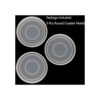 Juego de 3 moldes de silicona para posavasos redondos de