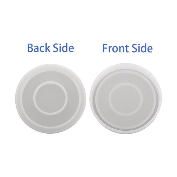 Juego de 3 moldes de silicona para posavasos redondos de