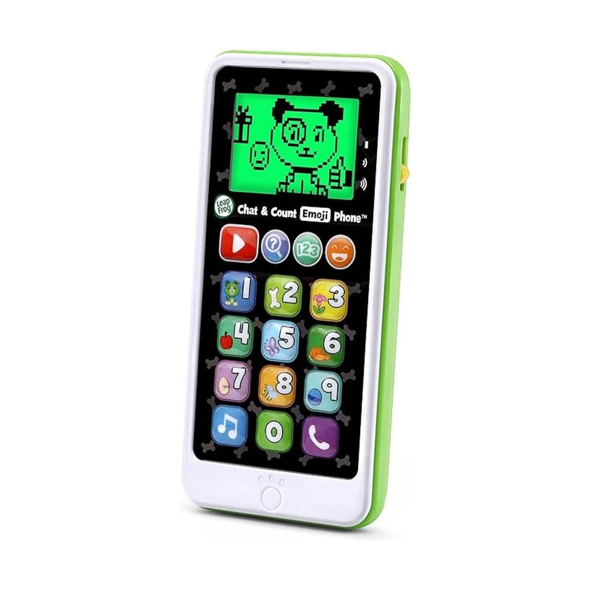 LeapFrog Chat and Count Emoji Teléfono blanco gran