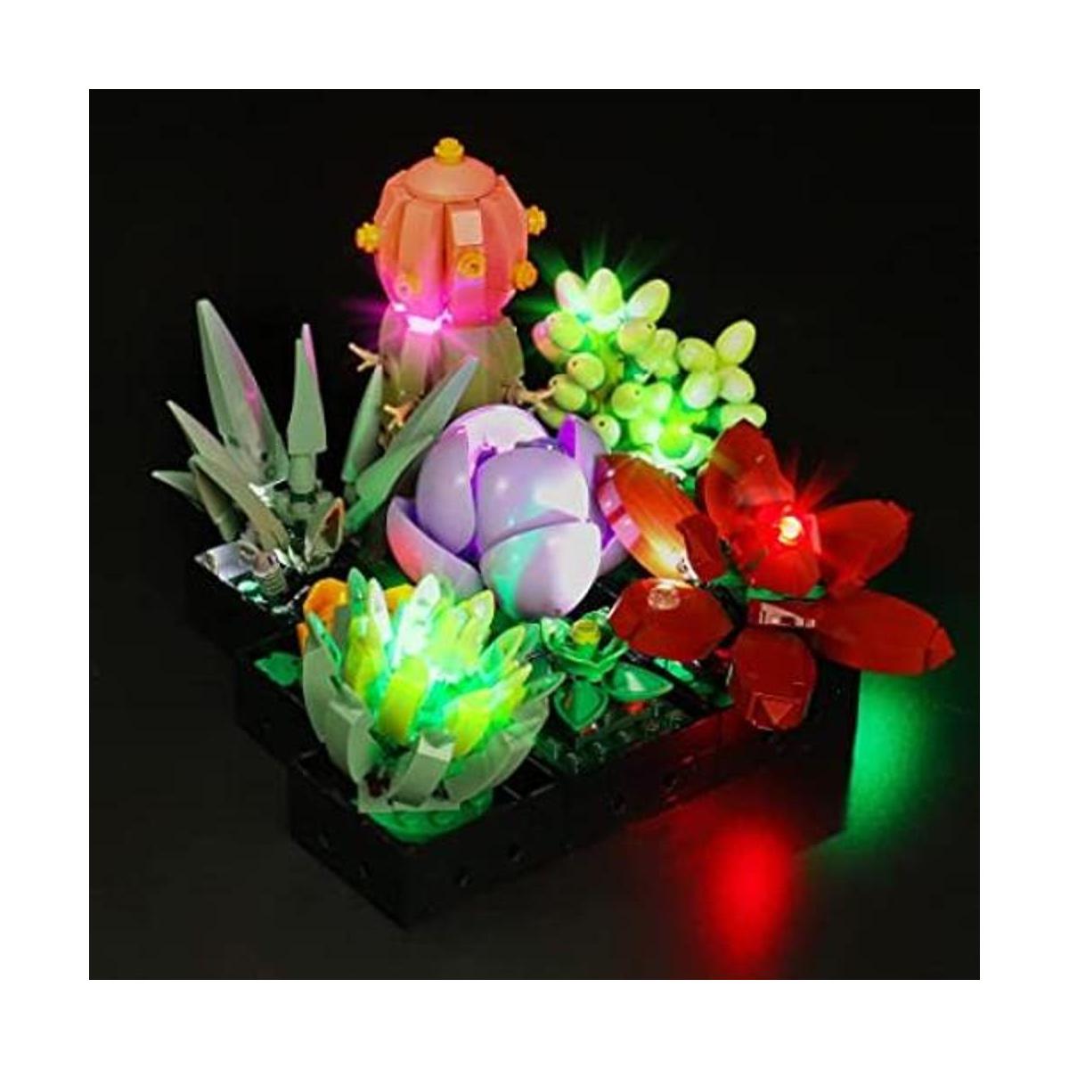 Juego de luces LED para suculentas Lego 10309 juego de