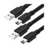 Cable mini USB 2 unidades de cable de carga USB 2.0 tipo_1