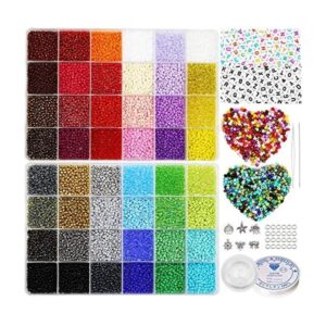 Kit de 18800 cuentas de semillas pequeñas 80 cuentas de