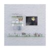 Estante de baño de cristal con toallero VOLPONE resistente_3