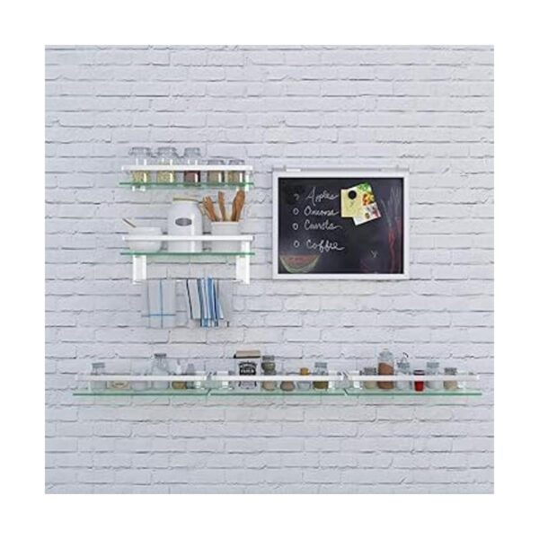Estante de baño de cristal con toallero VOLPONE resistente_3