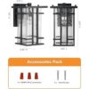 Lámpara de pared rústica para exteriores 13.8 pulgadas de_6