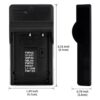 KLIC5000 Ultra Slim USB cargador para Zoom Kodak EasyShare_5