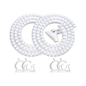 Organizador de cable blanco para cables de 2 unidades_1