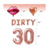 Juego de decoraciones de cumpleaños número 30_5