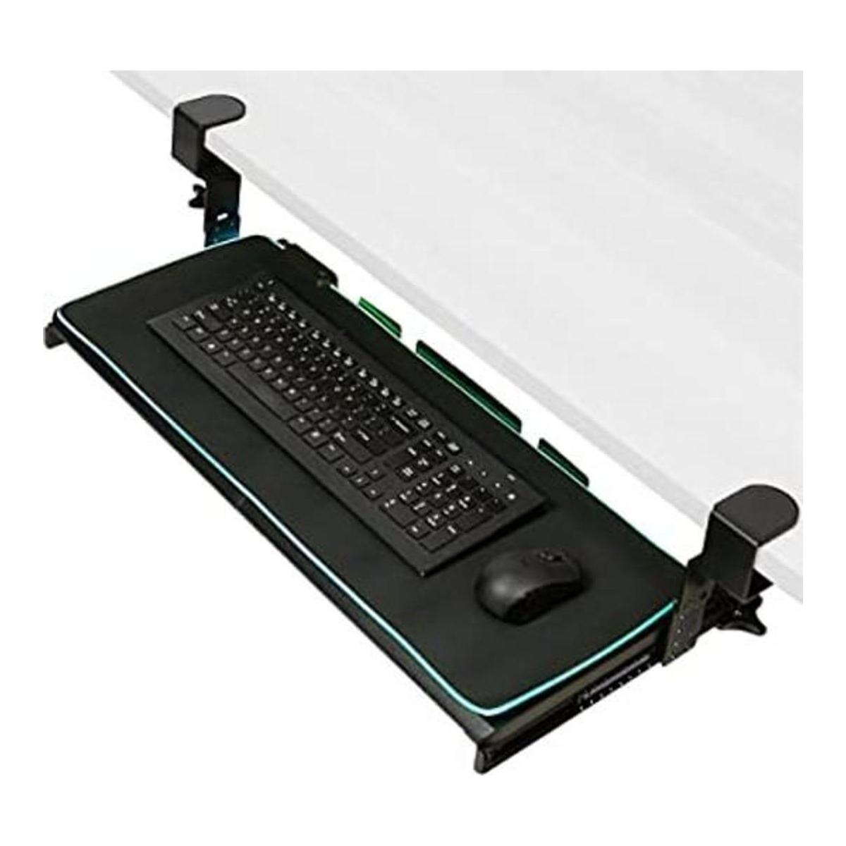 VIVO Bandeja de teclado grande ajustable para debajo del