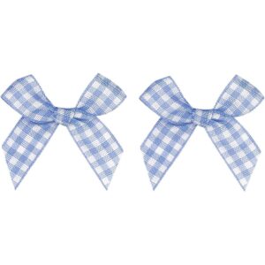 VIVIQUEN Lazo de cinta a cuadros para coser regalo