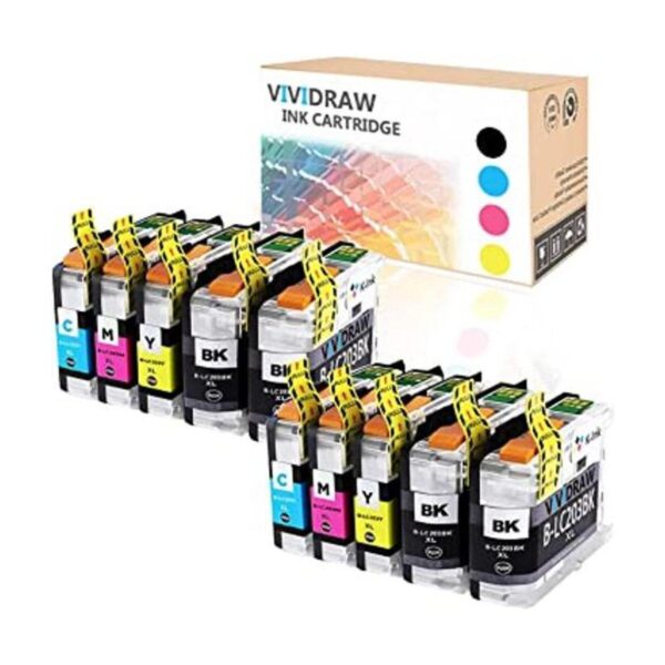 VIVIDRAW Cartuchos de tinta compatibles para Brother