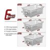 Paquete de 6 cestas de almacenamiento de alambre para
