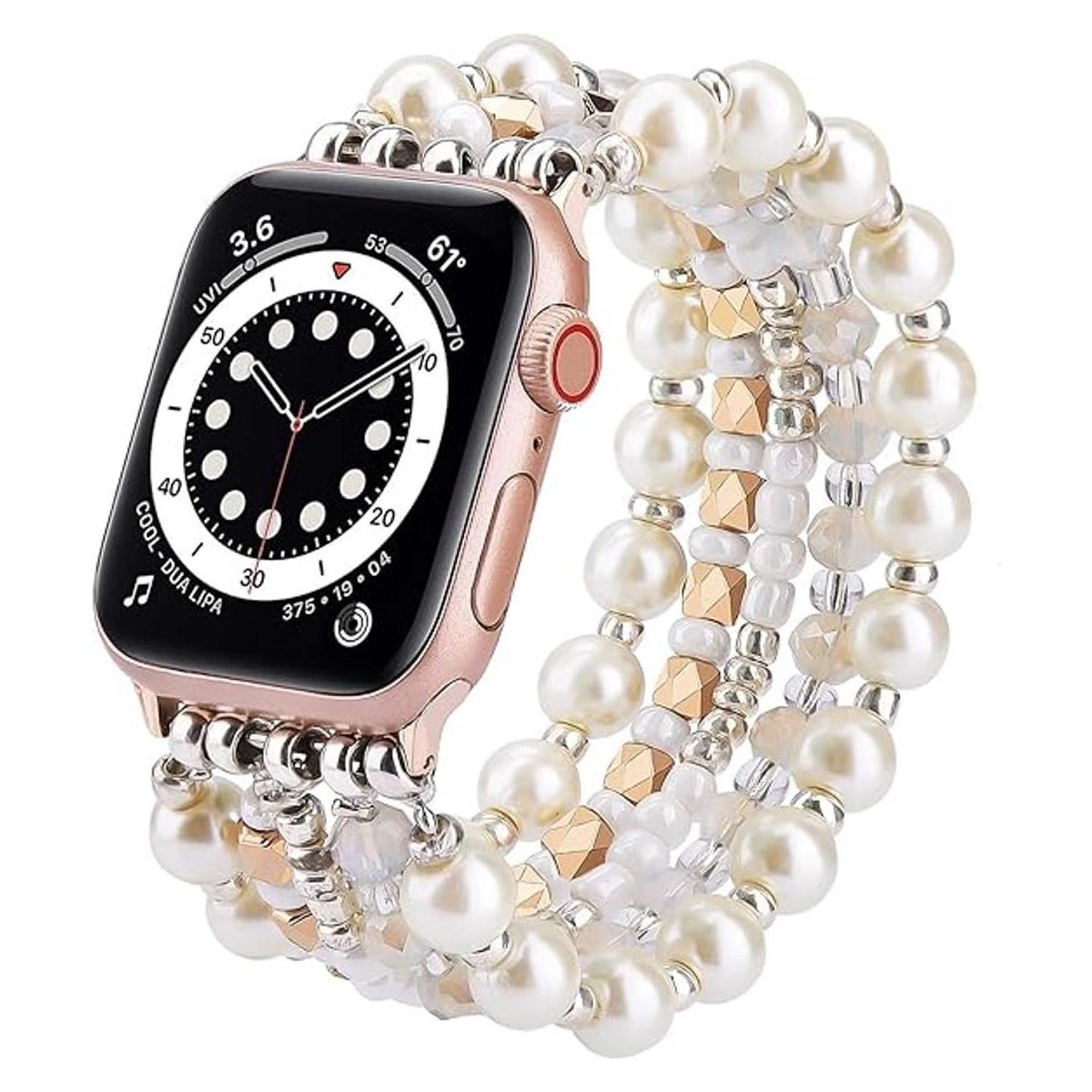 VISOOM Pulsera de cuentas compatible con Apple Watch Band