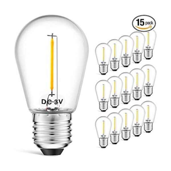 VISTERLITE Bombillas LED S14 de bajo voltaje DC 3V de_1