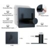VISV Ganchos adhesivos negros para toallas de pared de_5