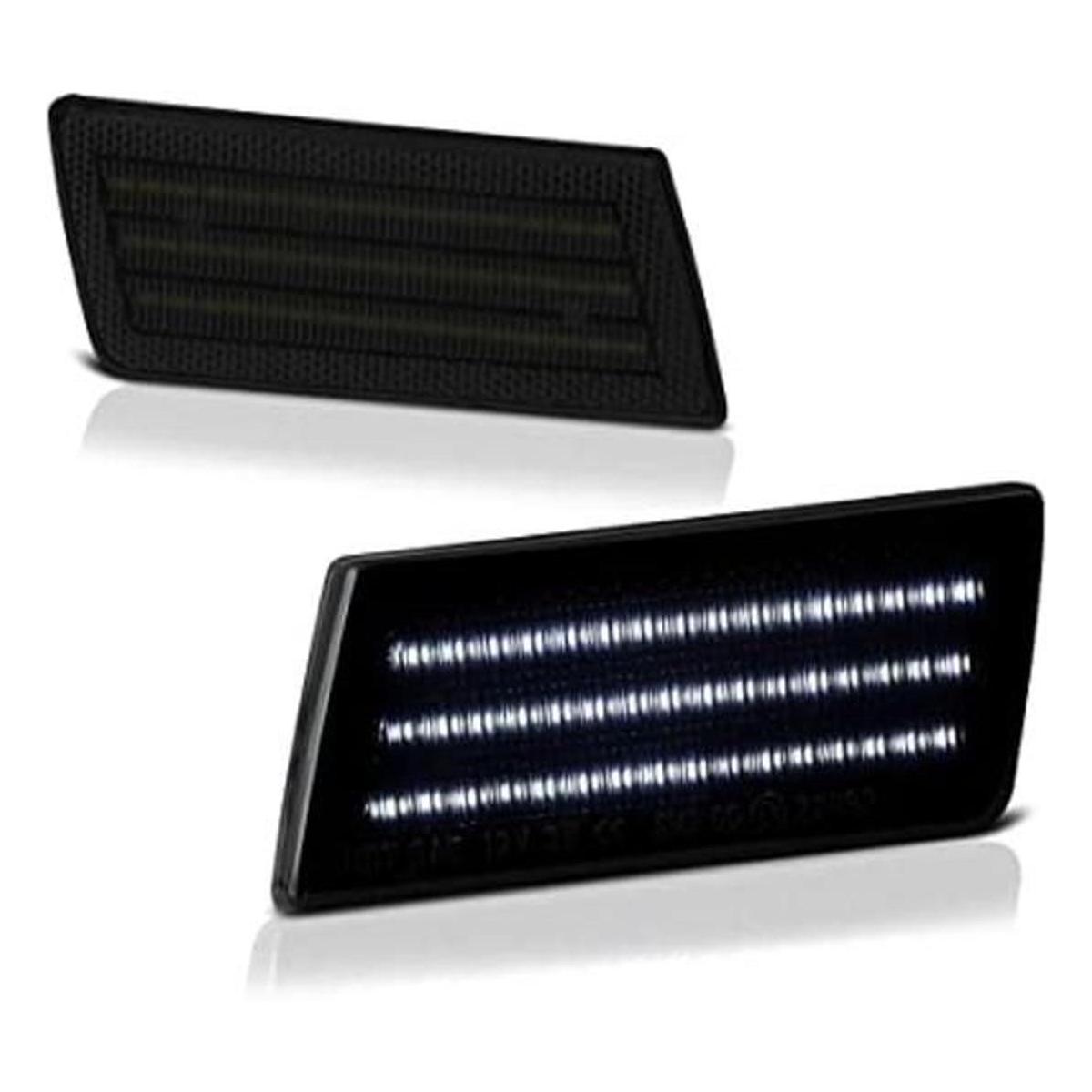 VIPMOTOZ Luz de marcador lateral LED blanca completa para