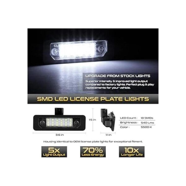 VIPMOTOZ Luz de matrícula LED completa para Ford Mustang_2