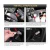 VIPMOTOZ Luz LED completa para placa de matrícula para_6