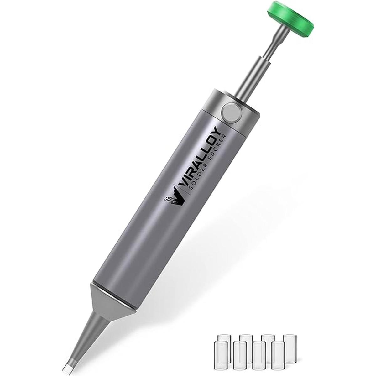 VIRALLOY Bomba desoldadora de aluminio sin obstrucciones