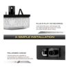 VIPMOTOZ Luz LED completa para matrícula Toyota Prius V_4