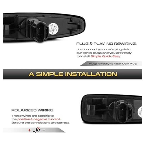 VIPMOTOZ Luz indicadora lateral LED ámbar de repuesto para_4