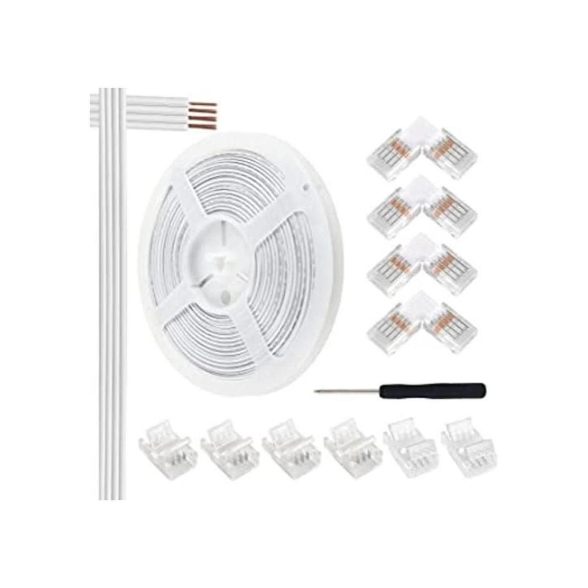 VIPMOON Cable de extensión RGB de 32.8 pies y 4 pines y 10