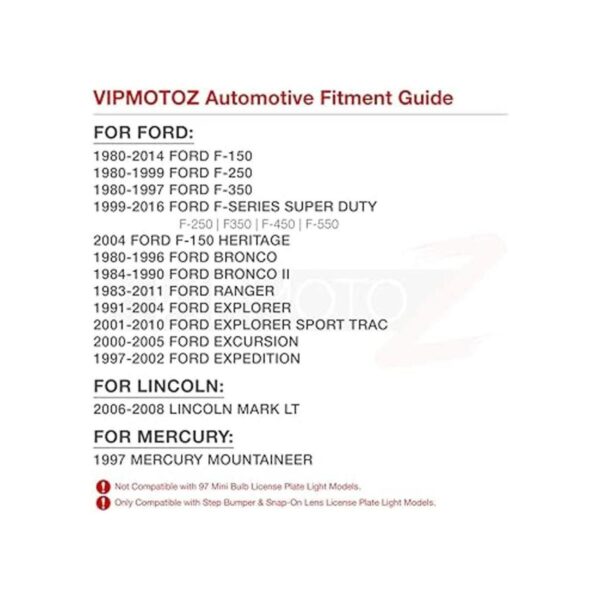 VIPMOTOZ Lámpara de matrícula estilo OE reemplazo de_6