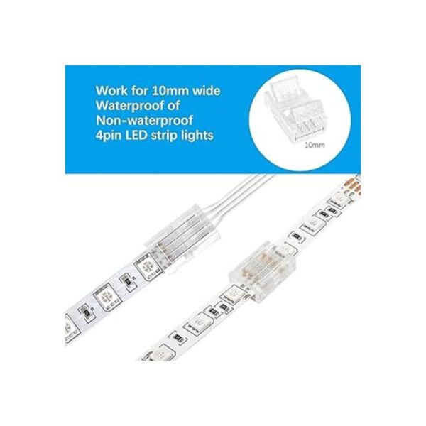 VIPMOON Cable de extensión RGB de 32.8 pies y 4 pines y 10