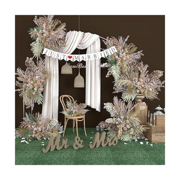 VIOPVERY Letrero de Mr and Mrs y Just Married Banner_6