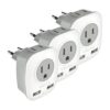 Paquete de 3 adaptadores de enchufe de viaje europeos_1