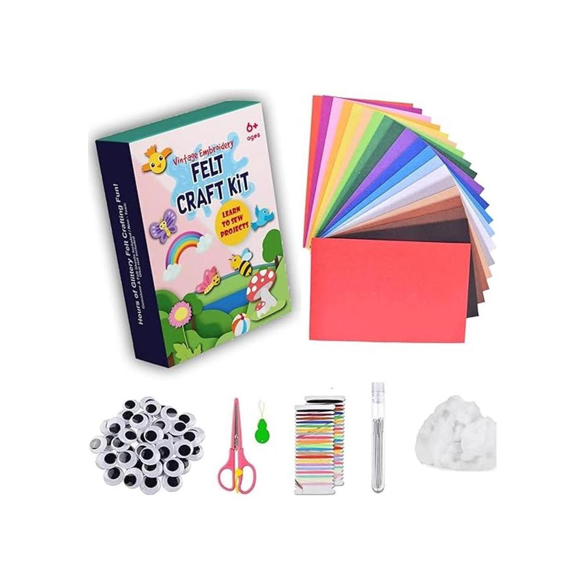 Juego de 20 hojas de fieltro para manualidades 8 x 12