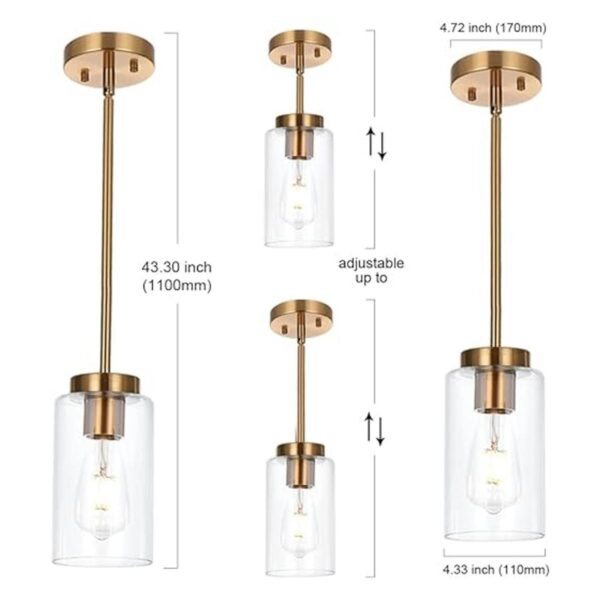 VINLUZ Candelabros de una luz moderna de cristal_3