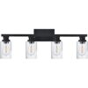 VINLUZ 4 luces vintage para tocador de baño acabado negro_1