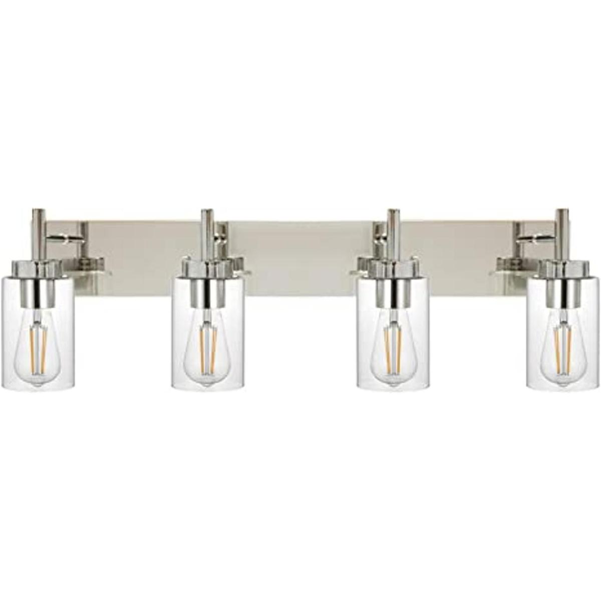 VINLUZ Moderna iluminación de baño con pantalla de vidrio