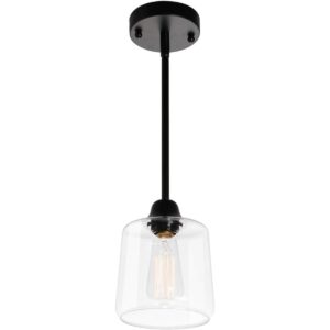 VILUXY Lámpara colgante de cristal vintage iluminación_1