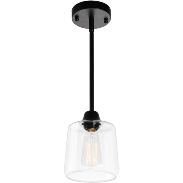 VILUXY Lámpara colgante de cristal vintage iluminación_1