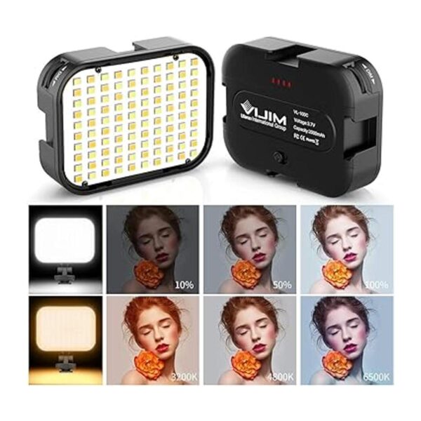 VIJIM VL100C Luz de video LED bicolor en cámara mini_2