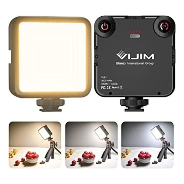 VIJIM Luz de video LED VL81 en la cámara con 3 zapatos_1