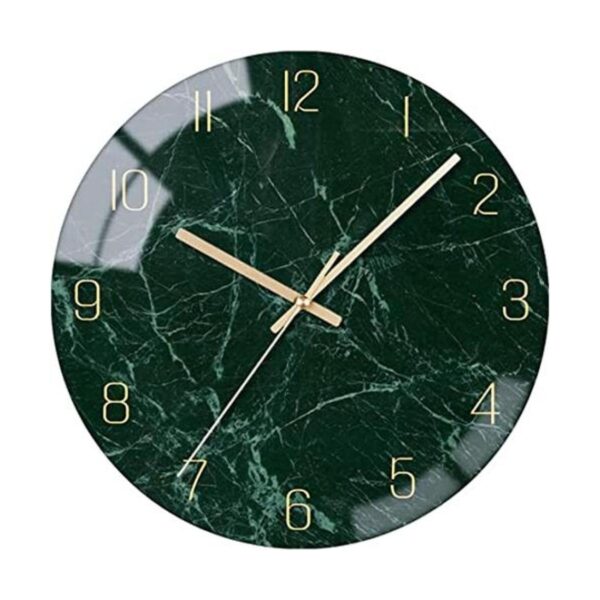 VIKMARI Reloj de pared de cristal silencioso sin tictac_1