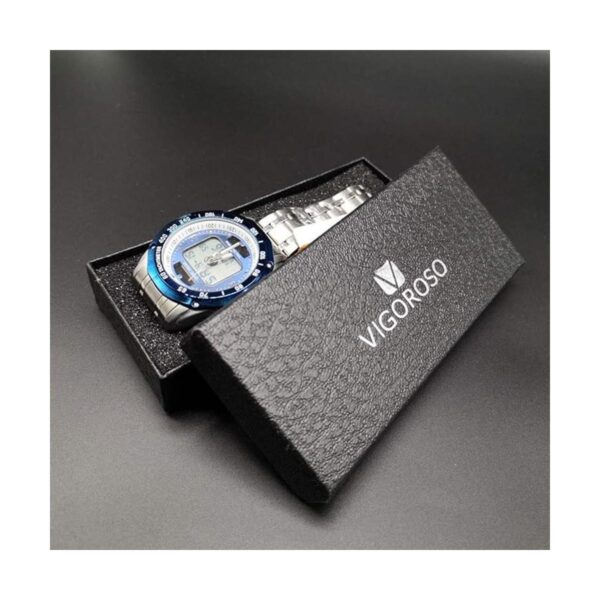 VIGOROSO Reloj de pulsera analógico digital de cuarzo para_6